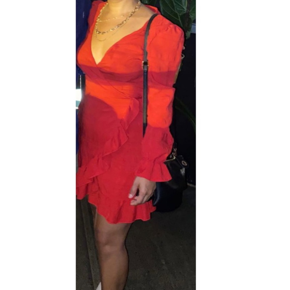 Flamenco inspired red dress